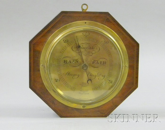 Appraisal: Tycos Short Mason British Octagonal Hanging Barometer ht in