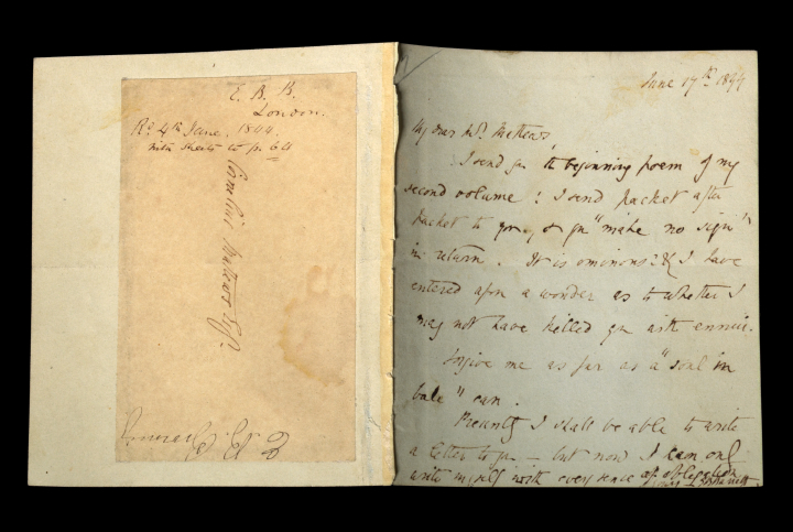 Appraisal: Elizabeth Barrett Browning - Autograph Letter one page duodecimo signed