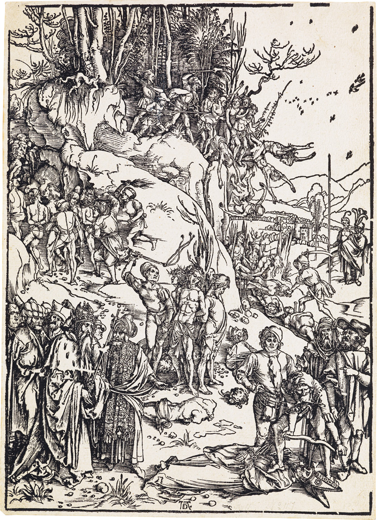 Appraisal: ALBRECHT D RER The Martyrdom of the Ten Thousand Woodcut