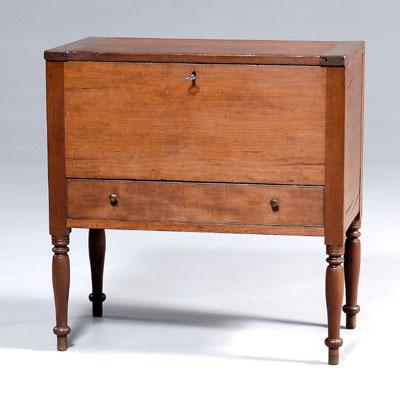 Appraisal: Kentucky lift-top sugar chest cherry with poplar secondary hinged lid