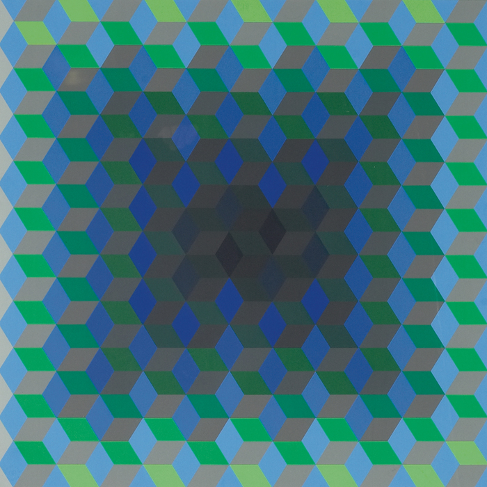 Appraisal: Victor Vasarely French Hungarian - ''Abstract Composition '' c lithograph