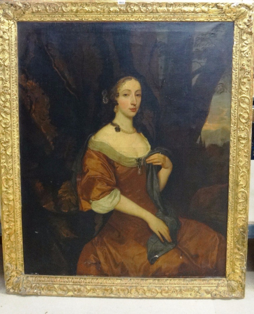 Appraisal: After Sir Peter Lely Portrait of a lady oil on