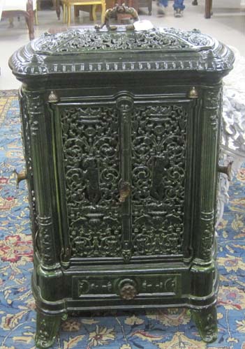 Appraisal: VICTORIAN CAST IRON HEATING STOVE CABINET Belgian late th early