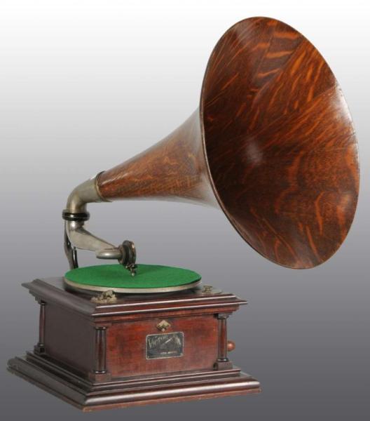 Appraisal: Victor IV with Wooden Horn Description Mahogany with smooth Victor