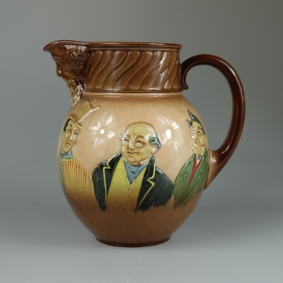 Appraisal: Royal Doulton embossed Dickens seriesware jug with mask head spout