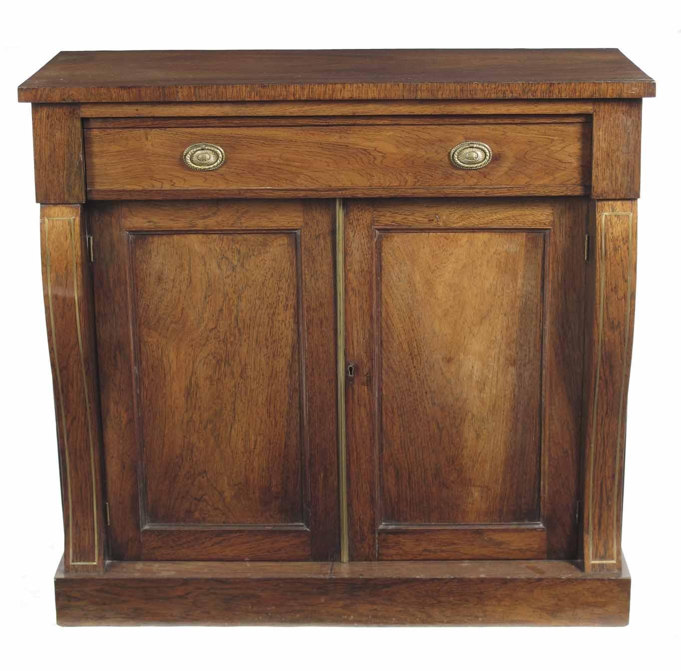 Appraisal: An early th century rosewood chiffonier