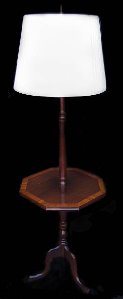 Appraisal: A Chippendale style mahogany floor lamp height ft in