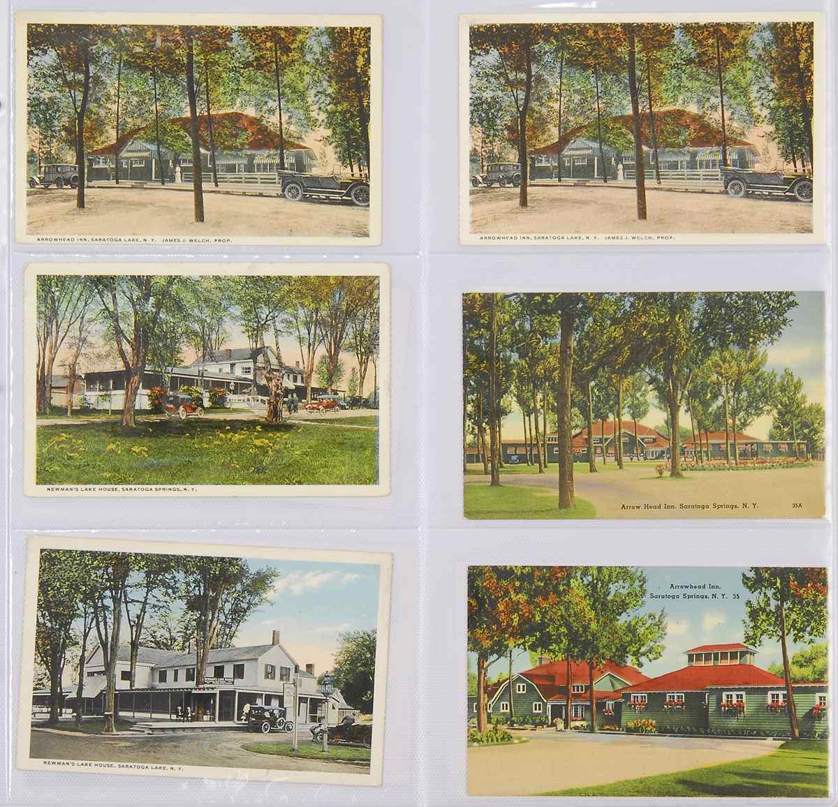 Appraisal: PAGE SLEEVES SARATOGA SPRINGS HORSE RACING early to mid- th