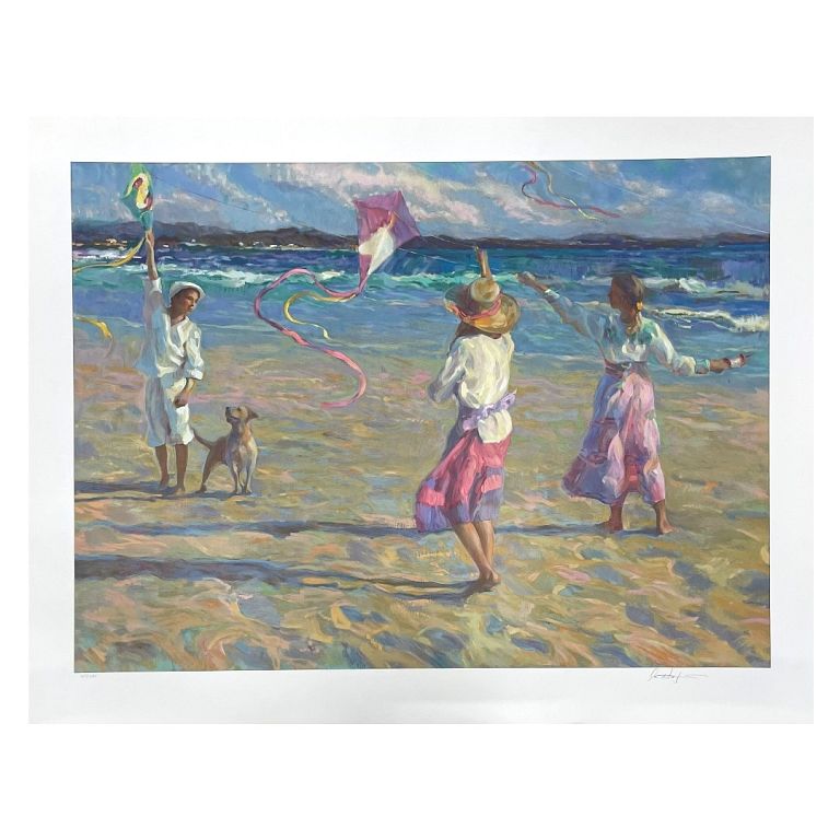 Appraisal: Don Hatfield Kite Festival Don Hatfield Kite Festival Signed Serigraph