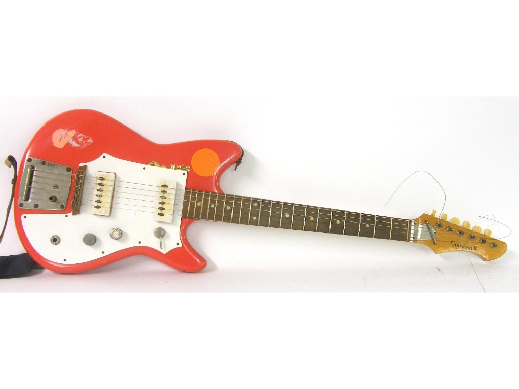 Appraisal: Futurama II electric guitar no xx red finish with various