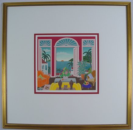 Appraisal: MCKNIGHT Thomas American - ''Martinique'' Serigraph '' x '' signed