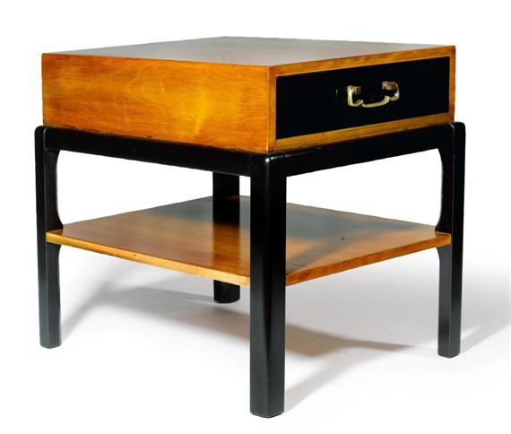 Appraisal: FRENCH OCCASIONAL TABLE circa Wood partially lacquered black x x