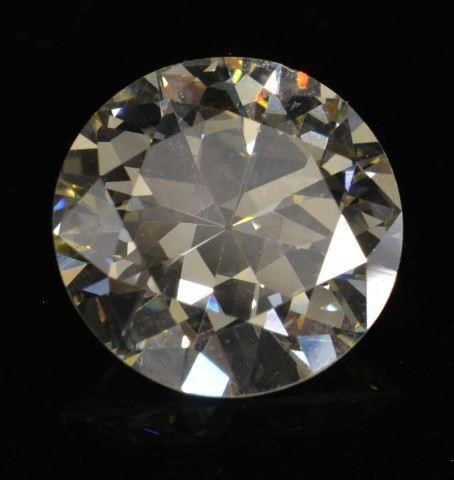 Appraisal: Estate GIA certified round brilliant-cut diamond GIA report ct -