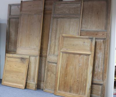 Appraisal: A quantity of pine panelling the largest approximately cm x