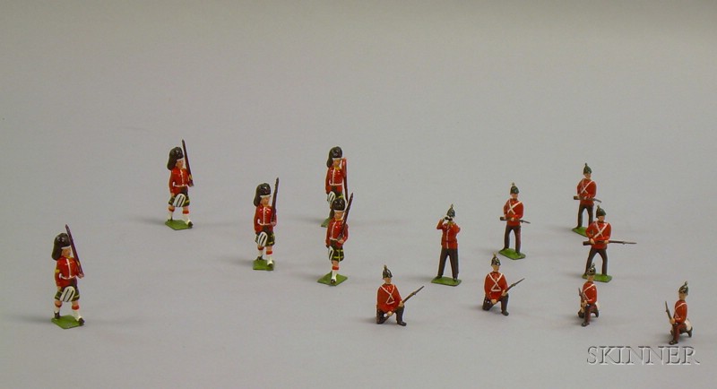 Appraisal: Two Sets of Britains Lead Soldiers eight pieces of set