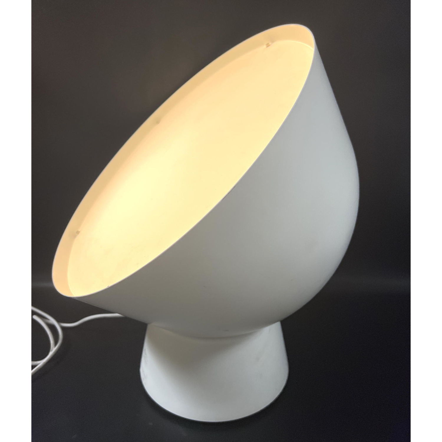 Appraisal: OLA WIHLBORG Modernist Sliced Bowl Form Table Lamp Label Dimensions