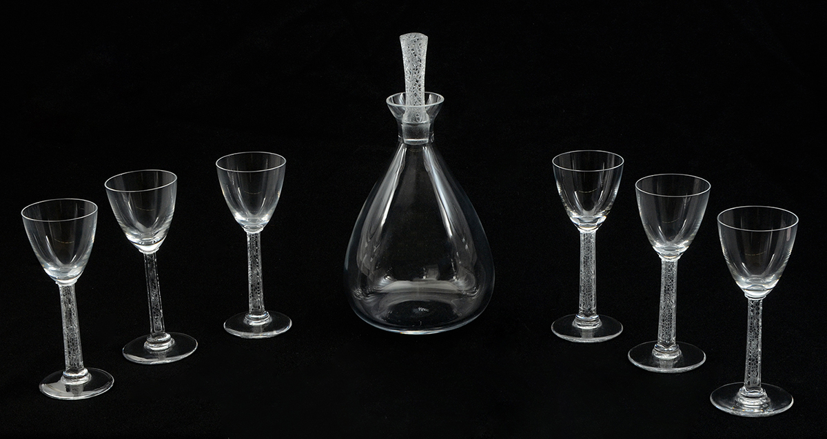 Appraisal: PIECE LALIQUE PHALSBOURG CORDIAL SET pieces total in the Phalsbourg