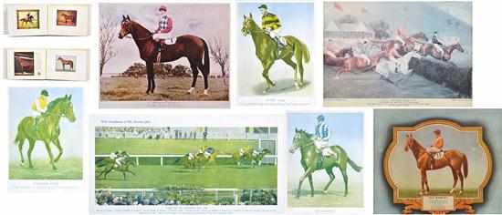 Appraisal: COLLECTION OF PHOTOGRAPHS AND EPHEMERA RELATING TO CHAMPION RACEHORSES colour