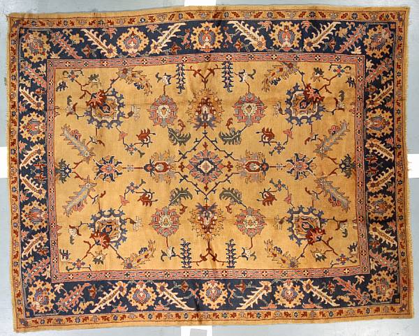 Appraisal: An Oushak carpet West Anatolia late nineteenth century size approximately