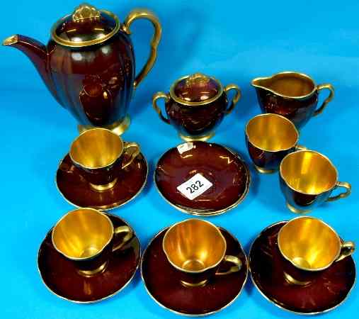 Appraisal: Carltonware Rouge Royale Coffee Set comprising Coffee Pot x Coffee