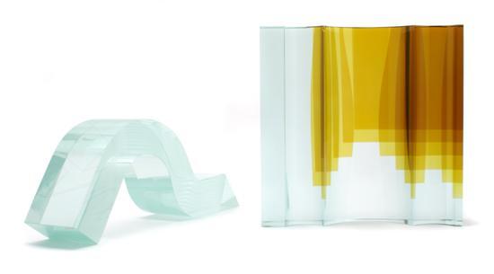 Appraisal: A Group of Two Glass Sculptures Jiri Karel each of