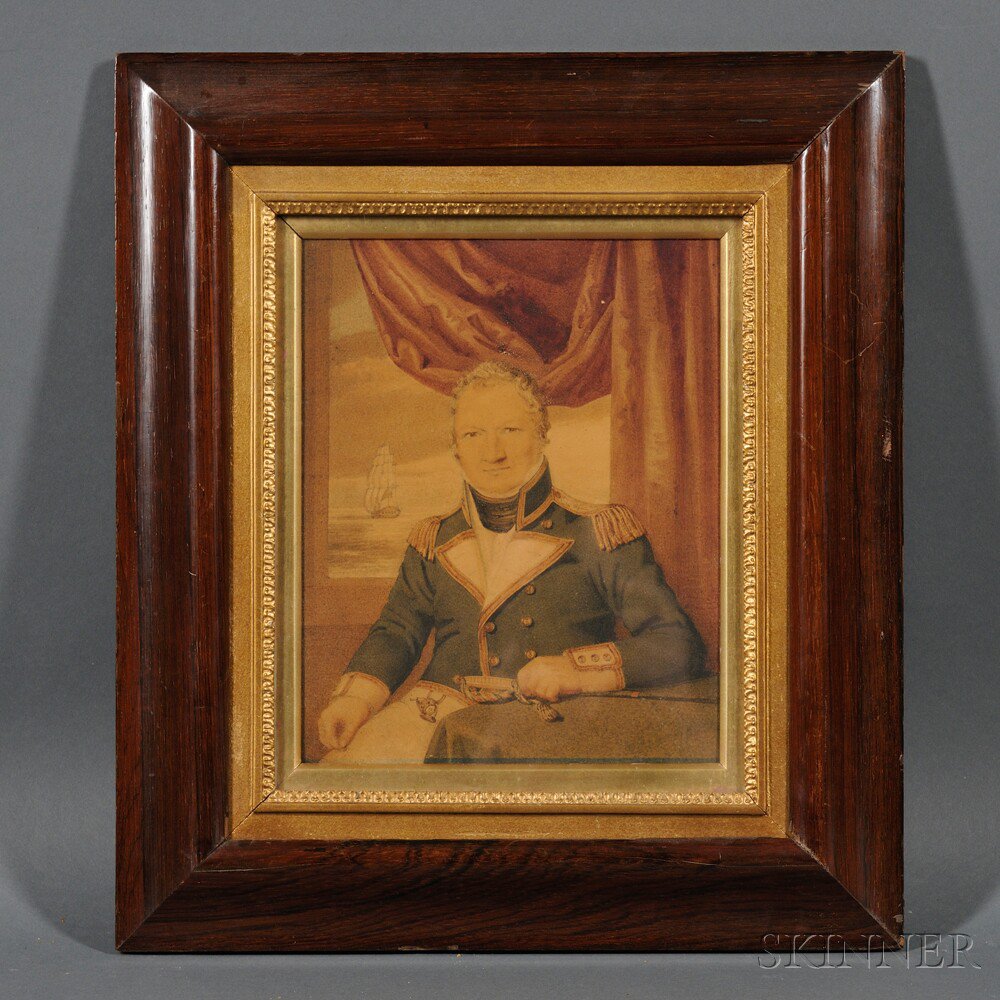 Appraisal: British School th Century Portrait of a Naval Officer Unsigned