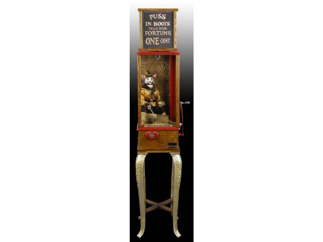 Appraisal: Roover Brothers Puss 'N Boots Fortune Teller Description This machine