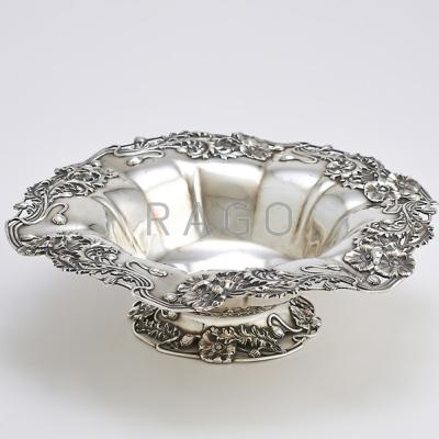 Appraisal: AMERICAN ART NOUVEAU STERLING CENTER BOWL BY TOWLE Pierced and