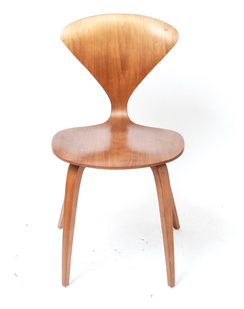 Appraisal: Cherner Furniture Company Side Chair Norman Cherner style burlwood side