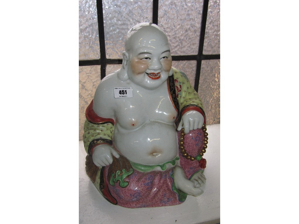 Appraisal: Oriental pottery figure of Buddha