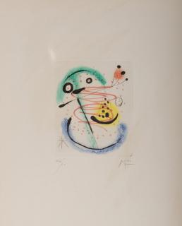 Appraisal: JOAN MIRO Spanish JOAN MIRO Spanish - LA BAGUE D'AUROREcolored