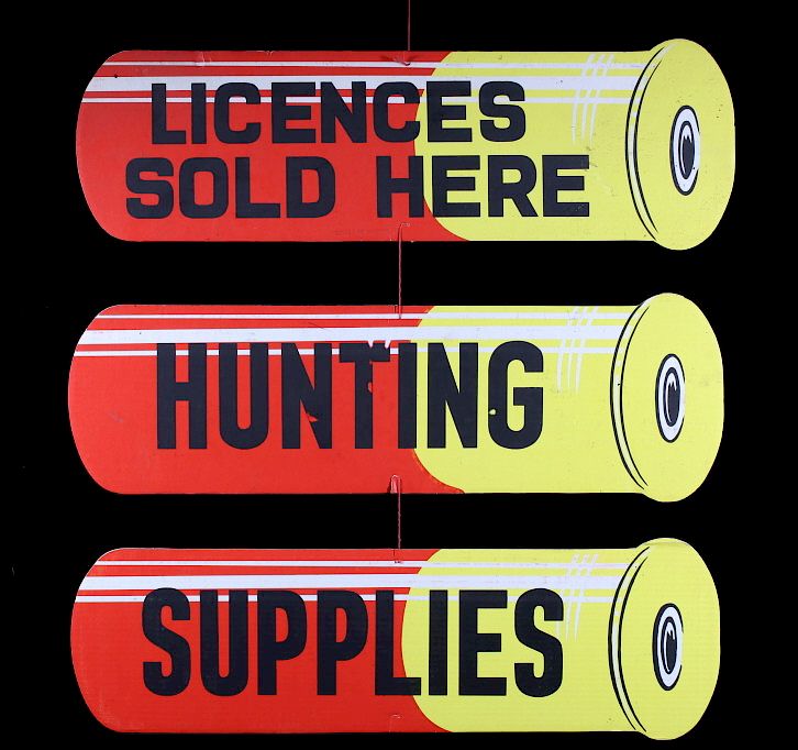 Appraisal: Hunting Supplies Shotgun Shell Advertising Sign Offered in this lot