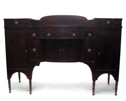 Appraisal: late Federal mahogany sideboard mid atlantic states circa