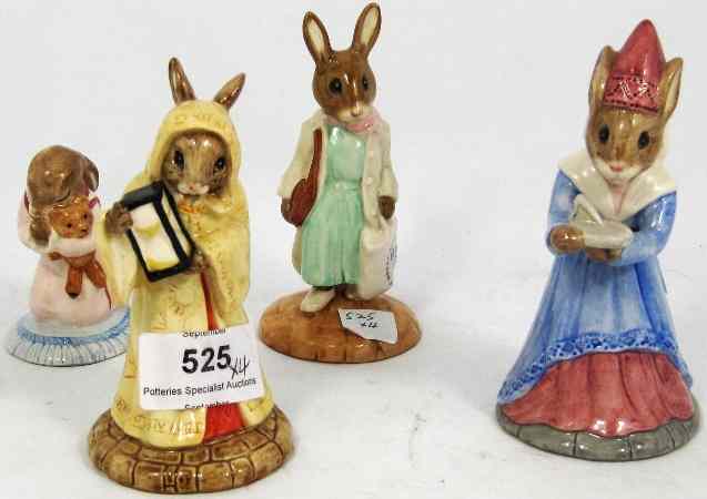 Appraisal: Royal Doulton Bunnykins Sundial DB certificate Goodnight DB Shopper DB