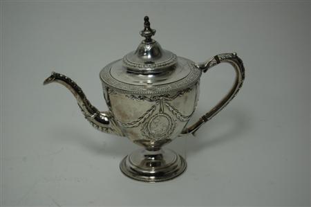 Appraisal: Glasgow - a George III teapot by Milne and Campbell