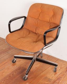 Appraisal: Knoll International Inc Office Arm Chair Charles Pollock style executive