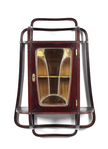 Appraisal: Josef Hoffmann attributed for Thonet A Secessionist Bentwood and Leaded