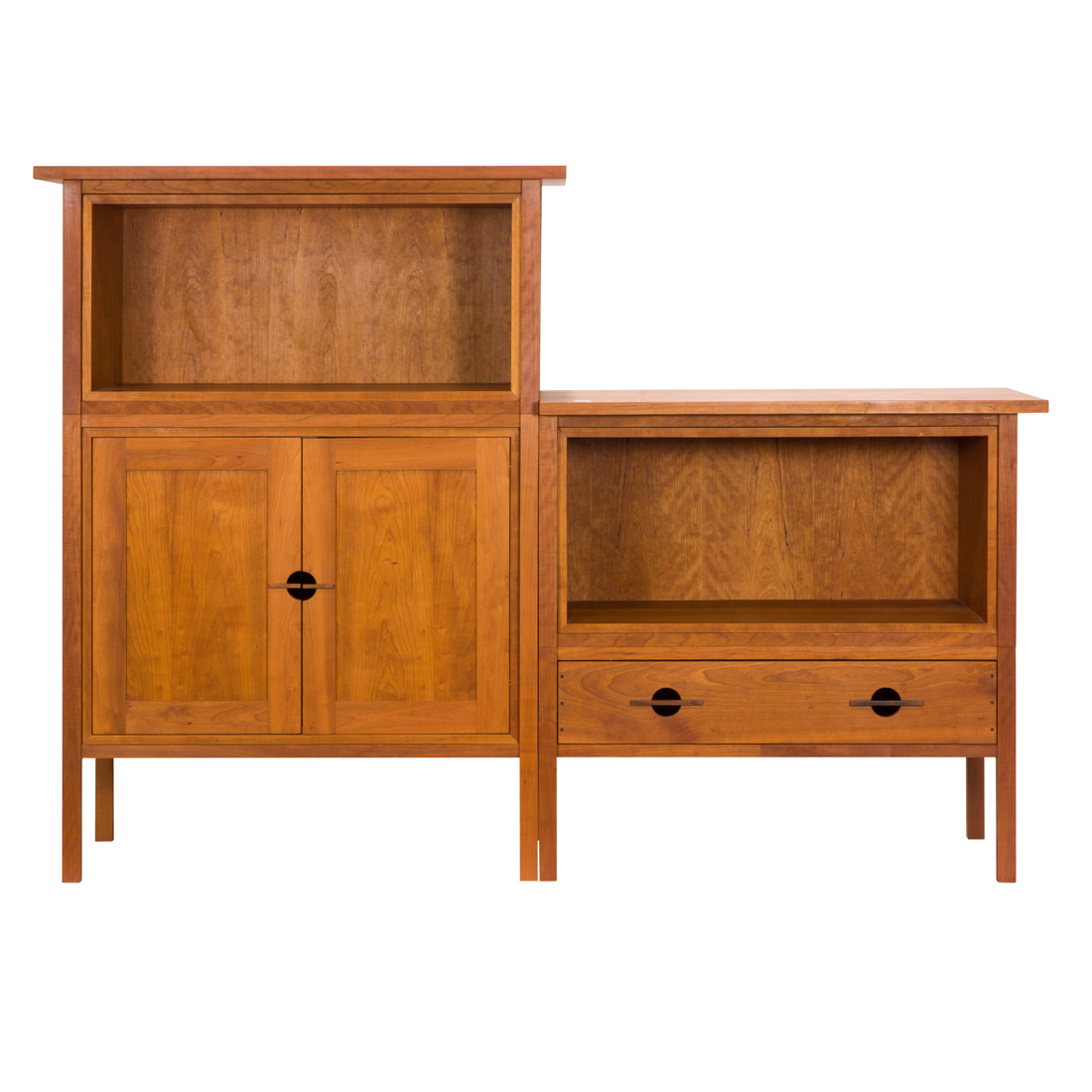 Appraisal: A BERKELEY MILLS ARTS AND CRAFTS STYLE TWO-PART CABINET A