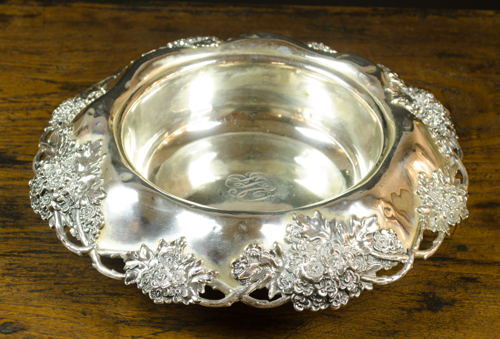 Appraisal: TIFFANY CO STERLING SILVER CENTERPIECE BOWL pattern having wide flared