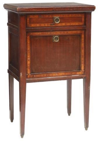 Appraisal: Italian mahogany bedside cabinet Pantalini Figlio Mobili Milano early th