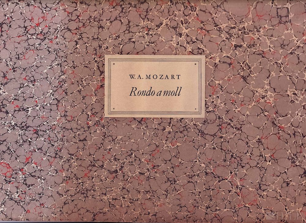 Appraisal: Wolfgang Amadeus Mozart LOT of Facsimile Scores Wolfgang Amadeus Mozart