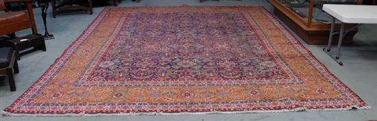 Appraisal: Semi-Antique Persian Tabriz Rug ' x ' elaborate all-over design