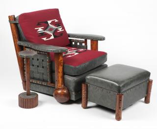 Appraisal: A Molesworth Contemporary Cody WY the chair with maker's cypher