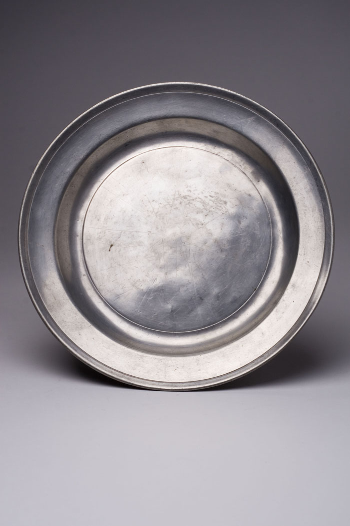 Appraisal: PEWTER PLATE LOVE ASSOCIATED WITH JOHN ANDREW BRUNSTROM CIRCA -