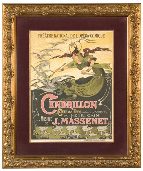 Appraisal: ORIGINAL CENDRILLON POSTER BY EMILE BERTRAND FRENCH XIX- XX lithograph