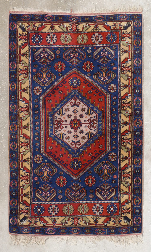 Appraisal: APPROX TO YR OLD TURKISH HAND KNOTTED WOOL RUG '