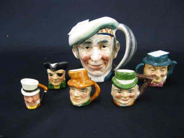 Appraisal: Character Mugs various '' to '' excellent