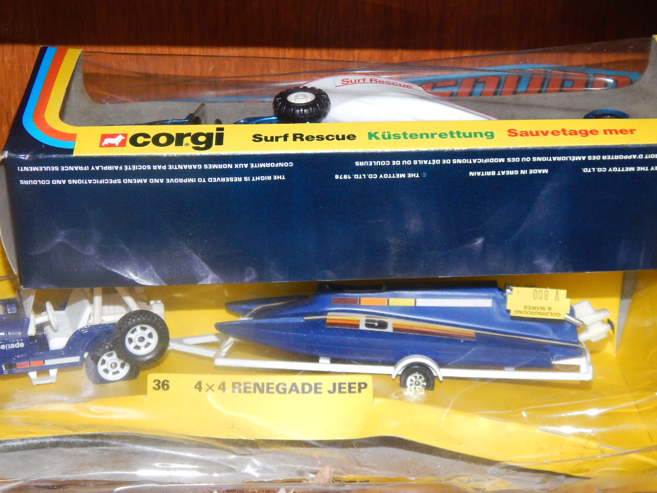 Appraisal: Corgi x Renegade Jeep pair and Surf Rescue pair boxed