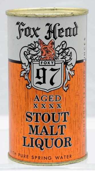 Appraisal: Fox Head Stout Malt Liquor Flat Top Beer Can -