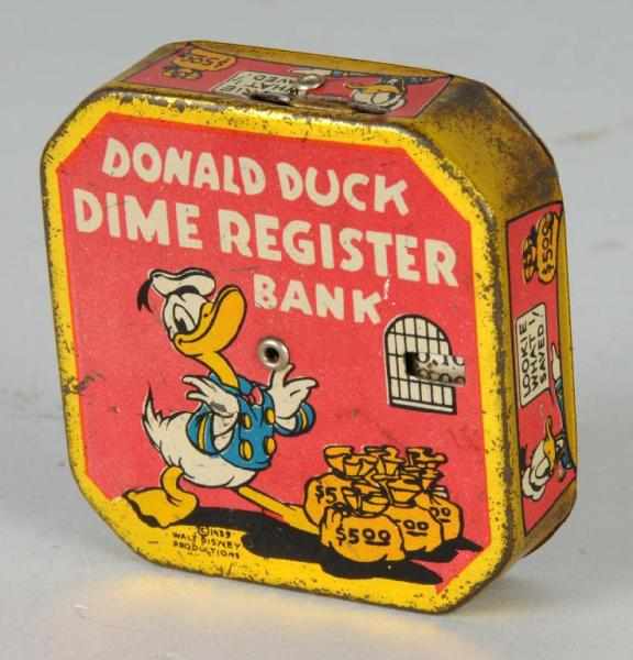 Appraisal: Donald Duck Dime Bank Description Working Condition Excellent Size -